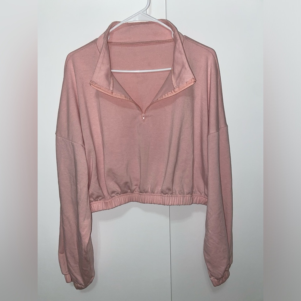 Women’s/juniors cropped quarter zip - Size 4XL